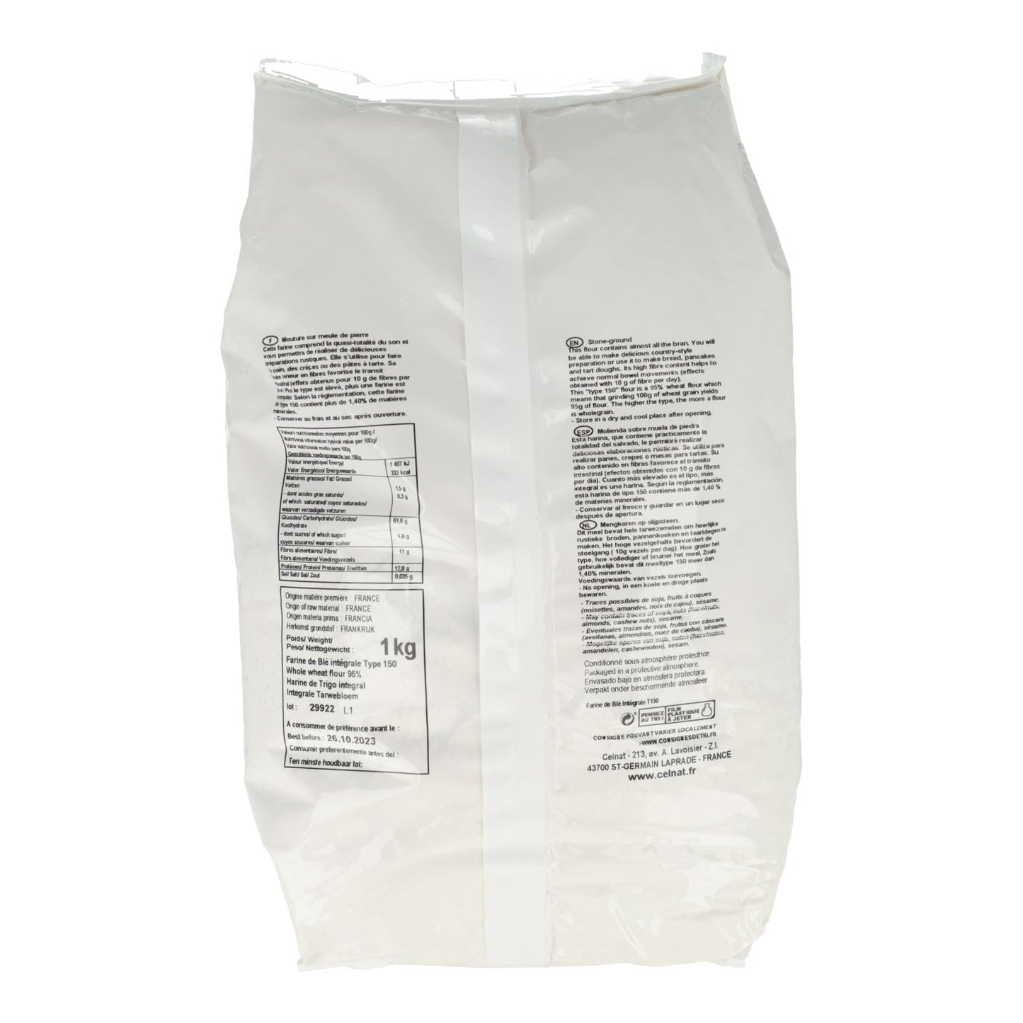 Volkorenmeel Celnat 1 kg