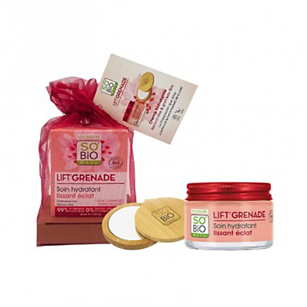 Zestaw kremu nawilżającego Lift’Granade GRATIS lusterko SO’BiO étic