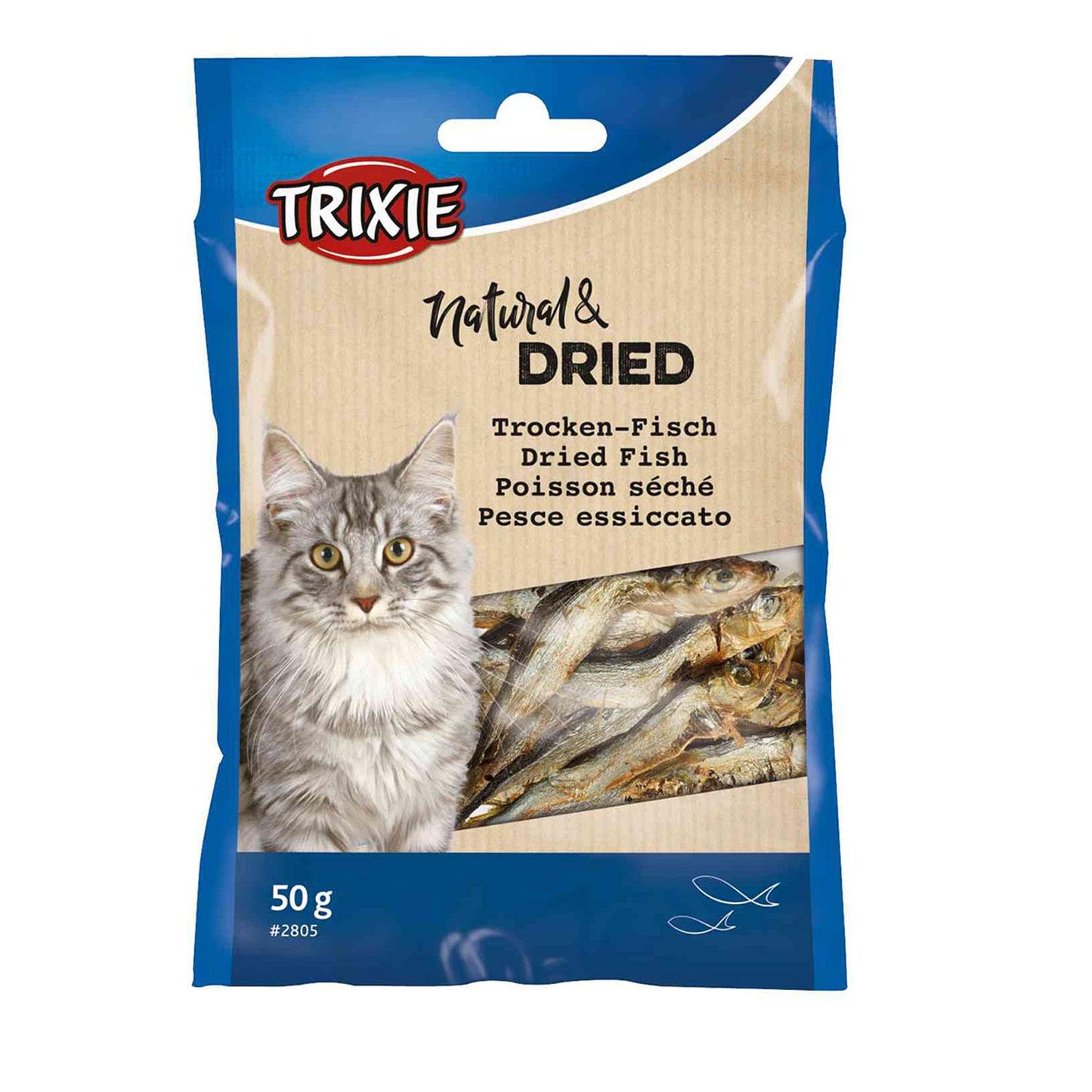 Trixie Gedroogde ansjovis voor katten, 50 g