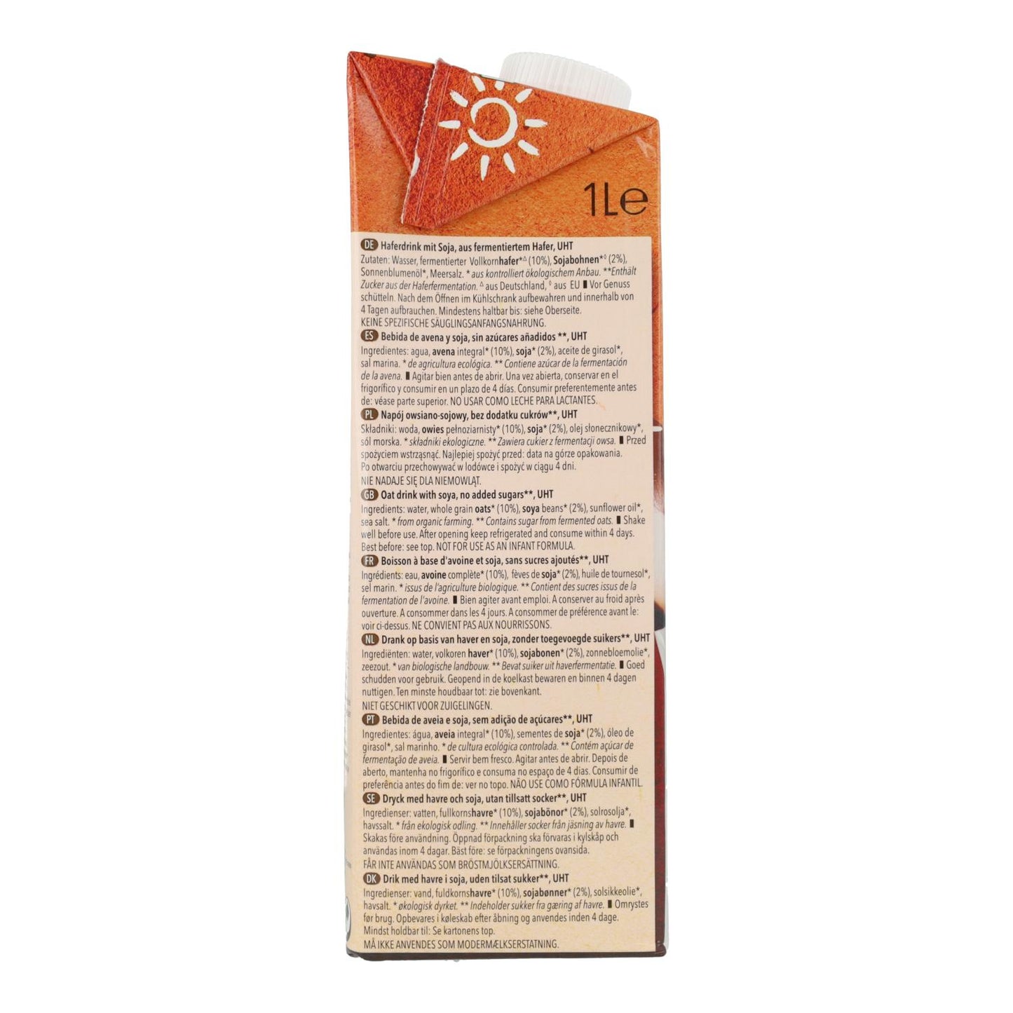 Pack of 6 x Natumi Organic Barista Oat Drink 1 L