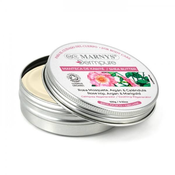 Sheasmör BIO Rosa mosqueta+Argan+Ringblomma, Marnys