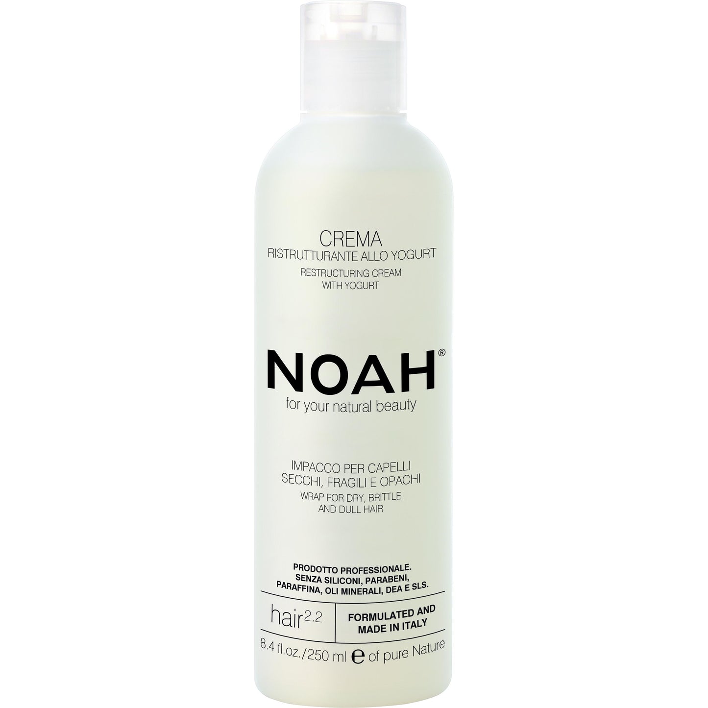 Crema reestructurante con yogur 2.2 Noah 250 ml