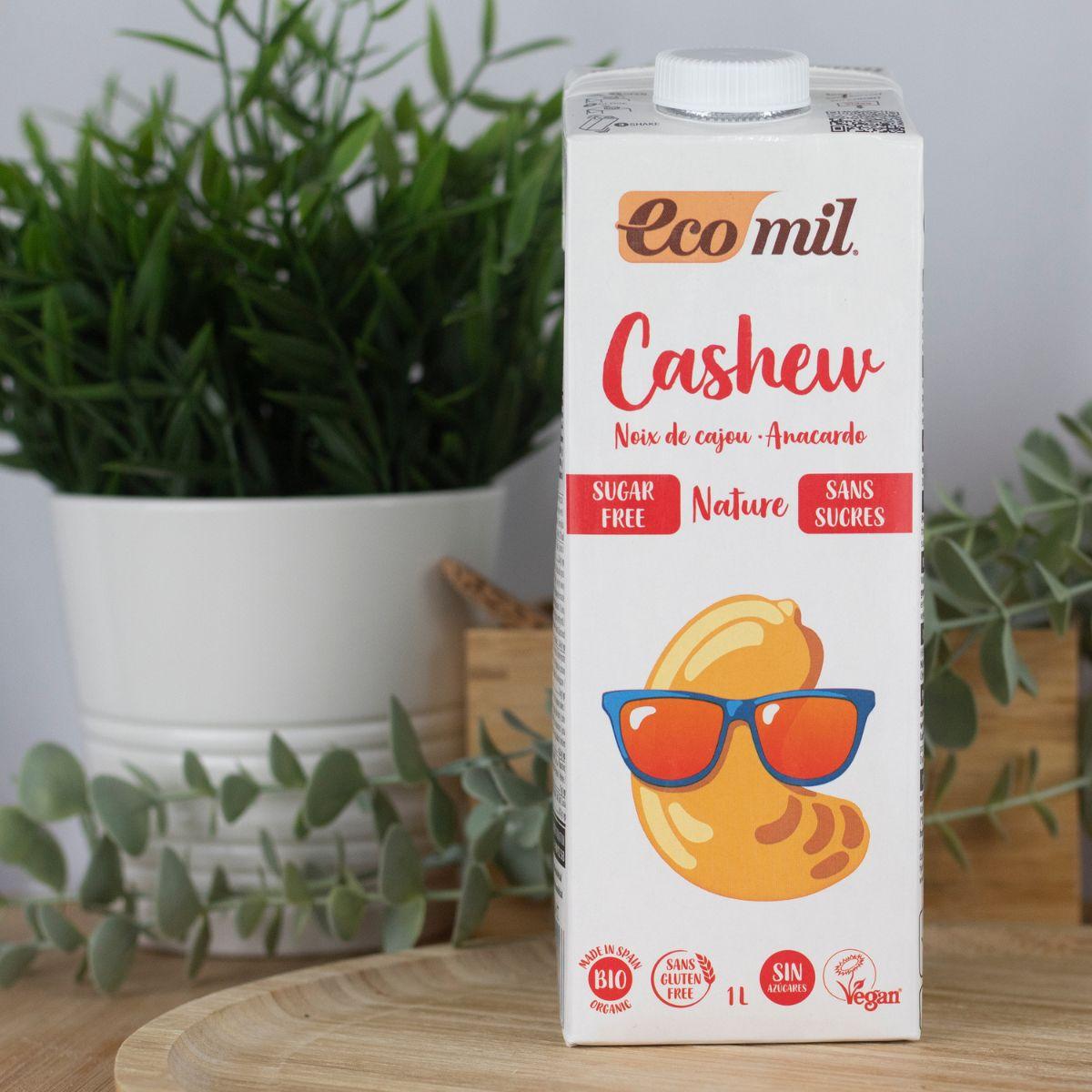 Pflanzliches Getränk Cashew Nature Bio Ecomil 1 l