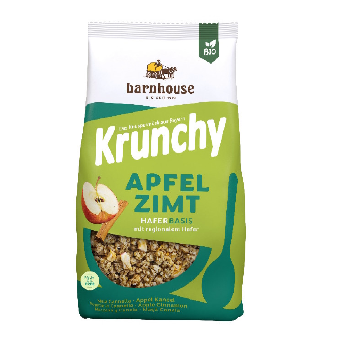 Muesli Krunchy Appel en Kaneel Barnhouse gezinsverpakking 1,25 kg