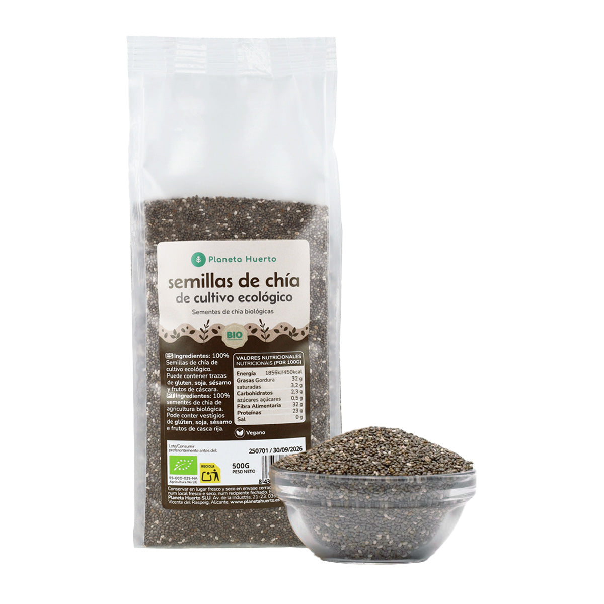 Pack 2x ECO Planet Garden ECO chia seeds 500 g