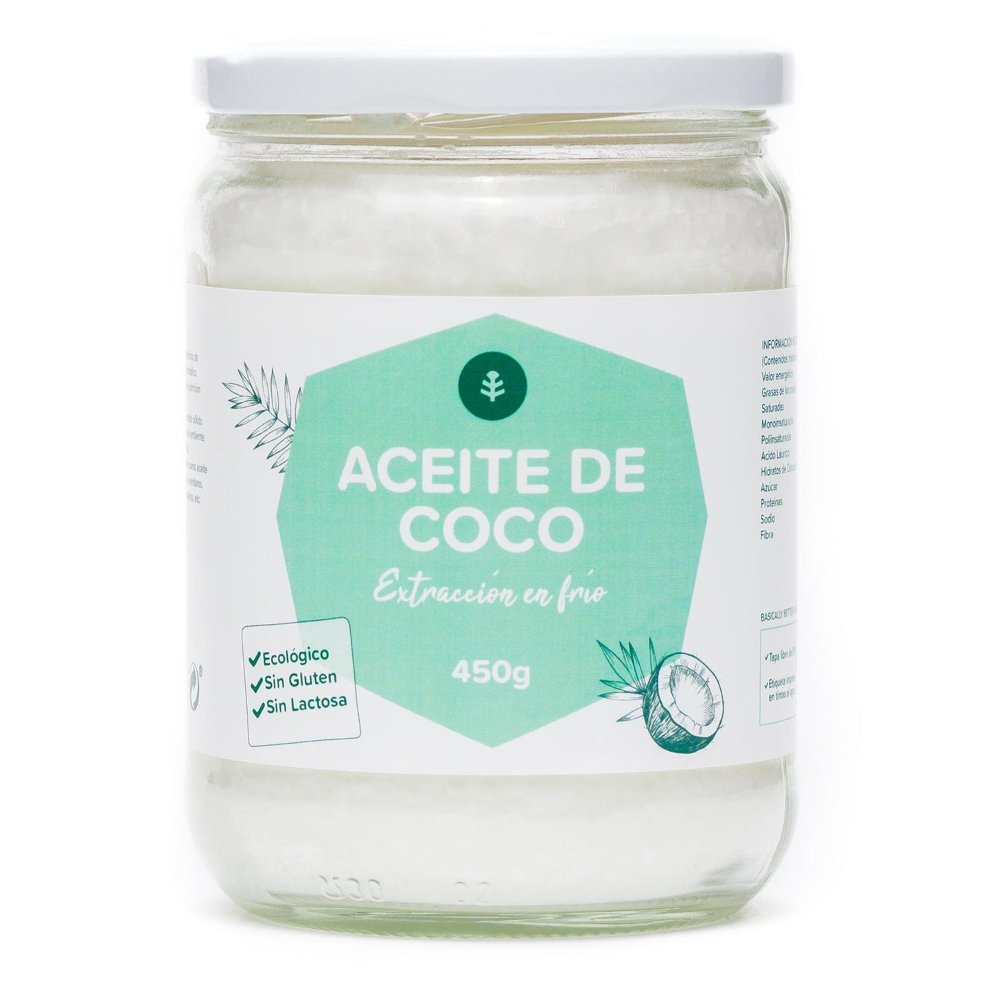 Aceite de coco virgen ECO Planeta Huerto 500 ml