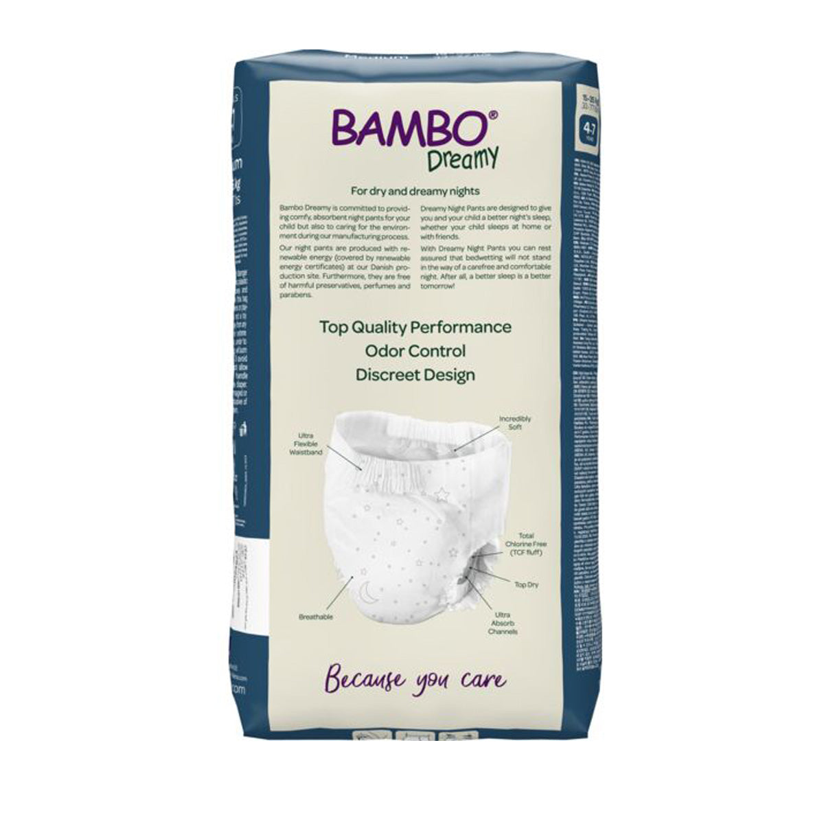 Bambo Dreamy-byxor för natten M (15-35 kg) 10 st Bambo Nature