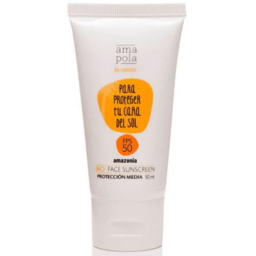 Crema solare viso SPF 50 Amazonia Amapola 50 ml