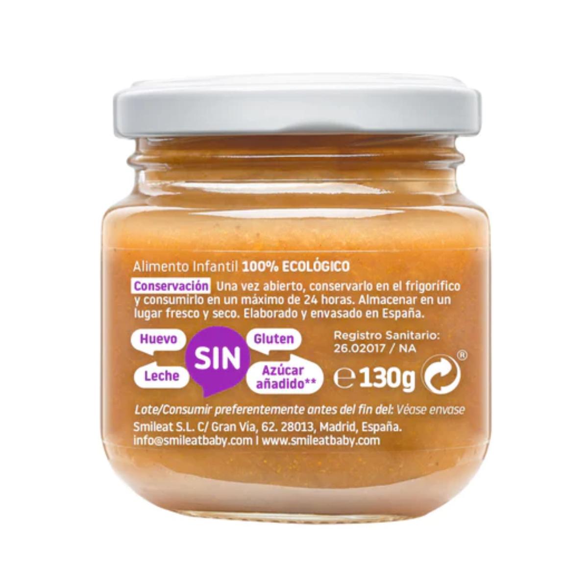 PROMO 3x Tarrito BIO Pera, Ciruela y Plátano +6 meses Smileat 130g