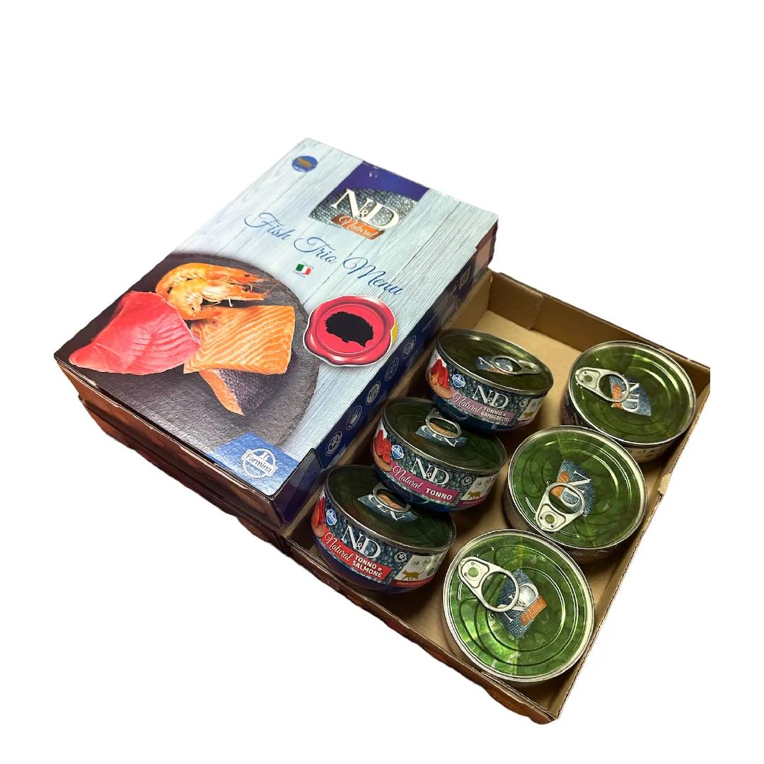 ND cat Natural Fish Trio Farmina 6 x 70 g Farmina Nassfutter für Katzen
