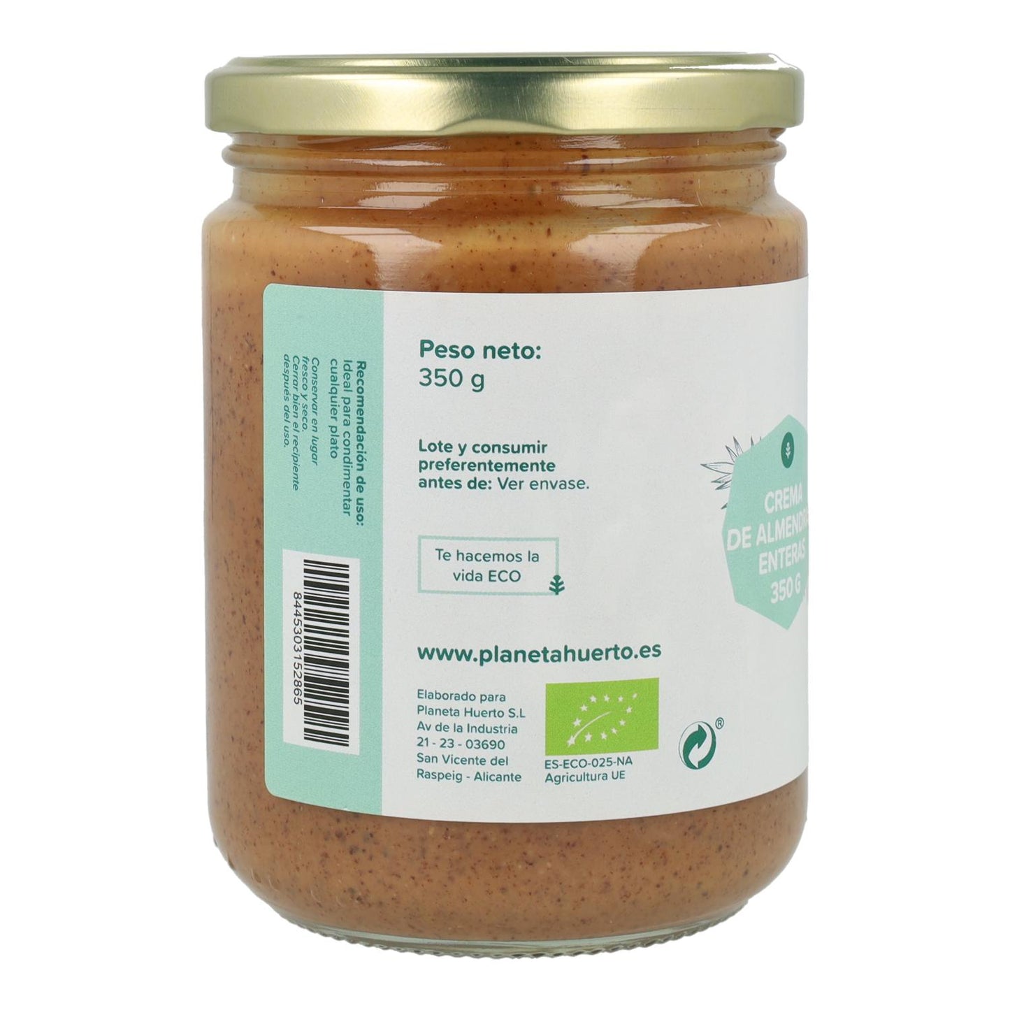 Crema di mandorle intere ECO Planeta Huerto 350 g