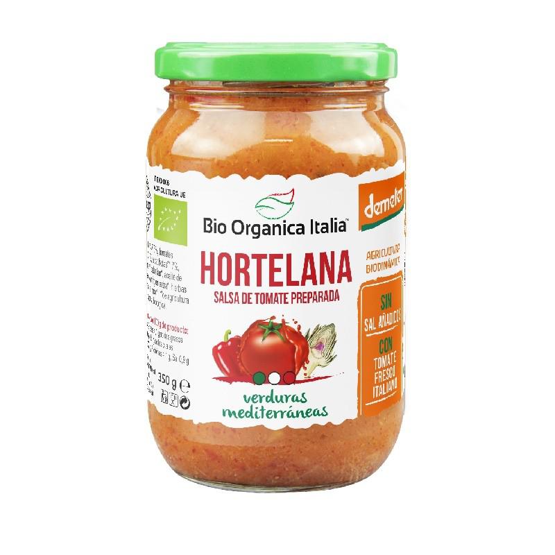Hortelana Tomato Sauce with Mediterranean Vegetables Bio Demeter Organica Italia 325 ml
