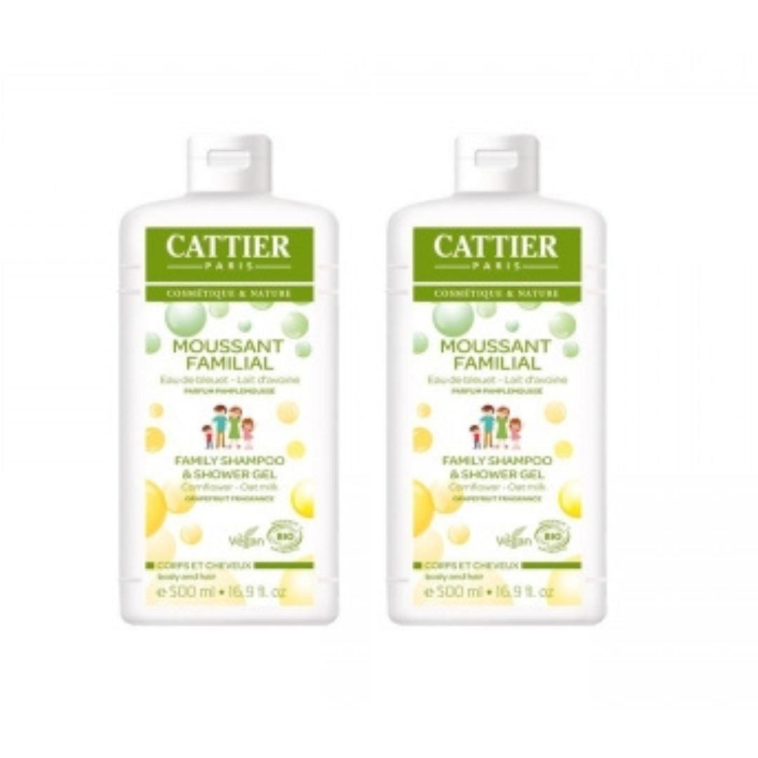 2er-Pack Cattier Duschgel und mildes Shampoo 2x500 ml