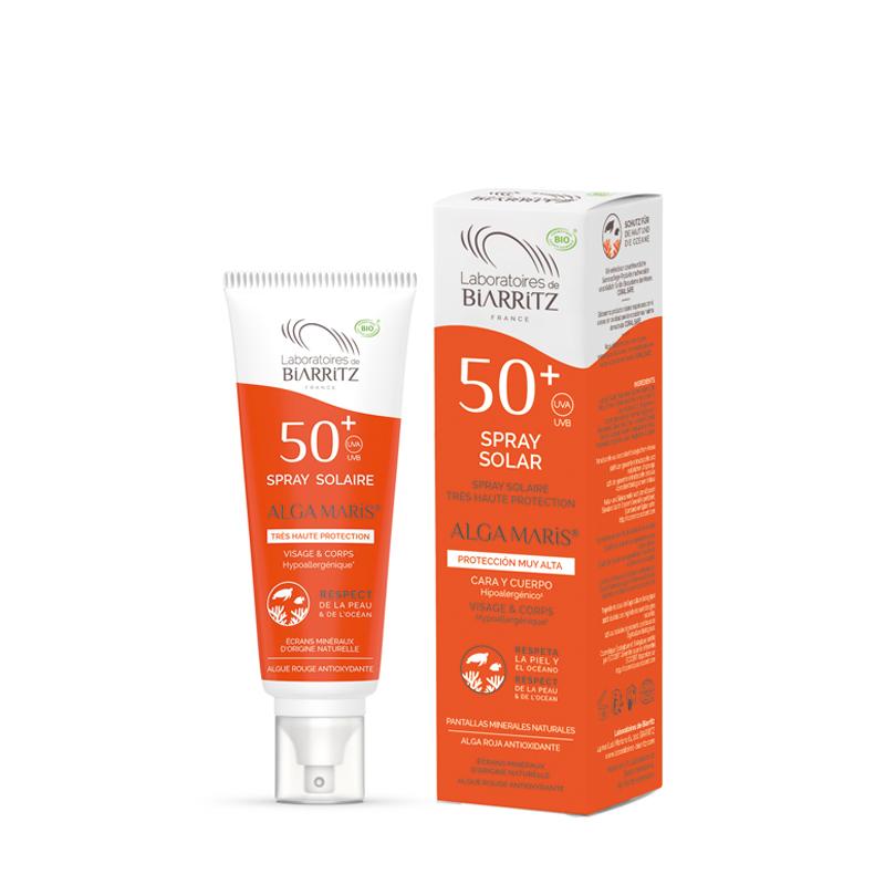Protezione solare spray viso e corpo SPF 50 Alga Maris 100 ml