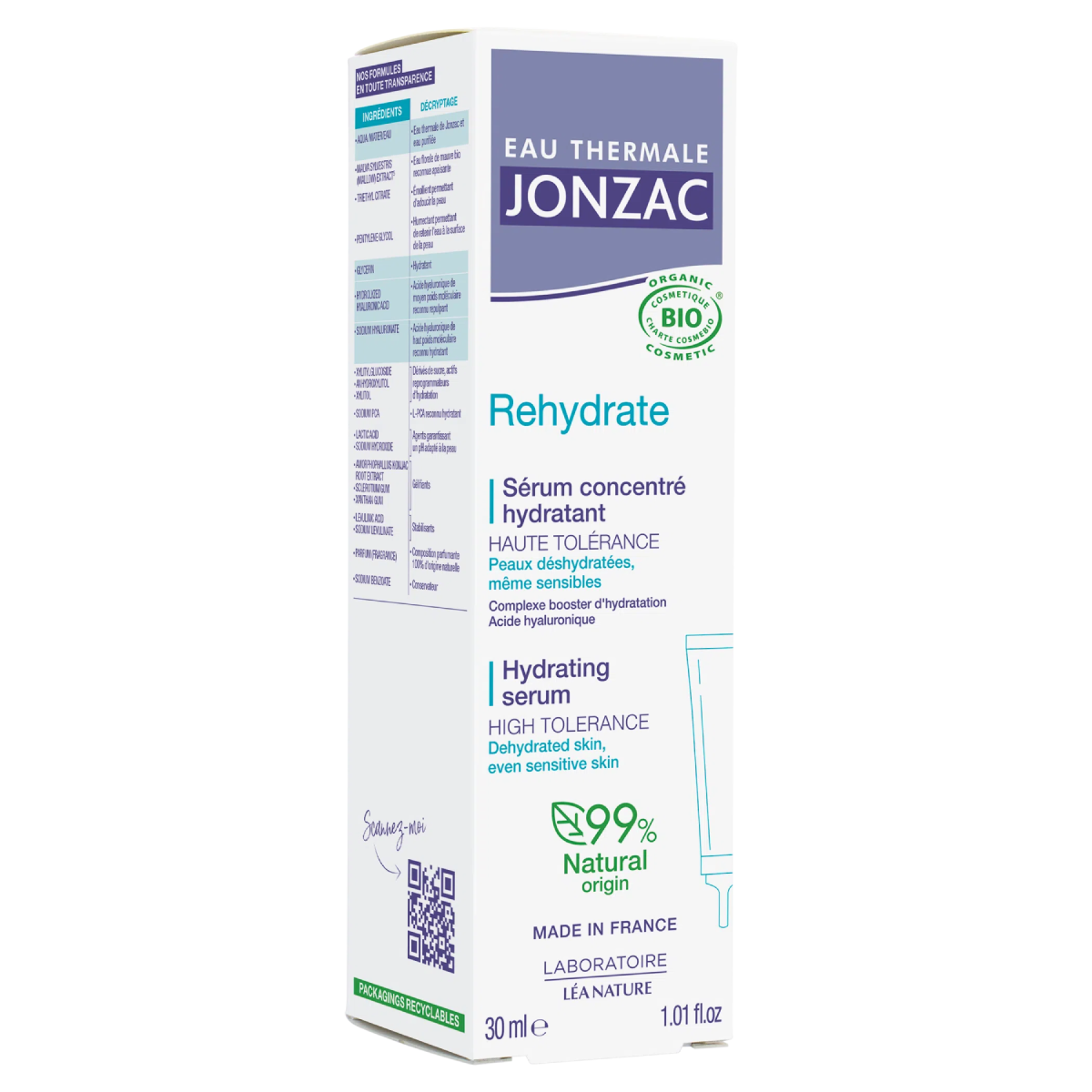 Rehydrate Moisturising Serum Eau Thermale JONZAC 30 ml
