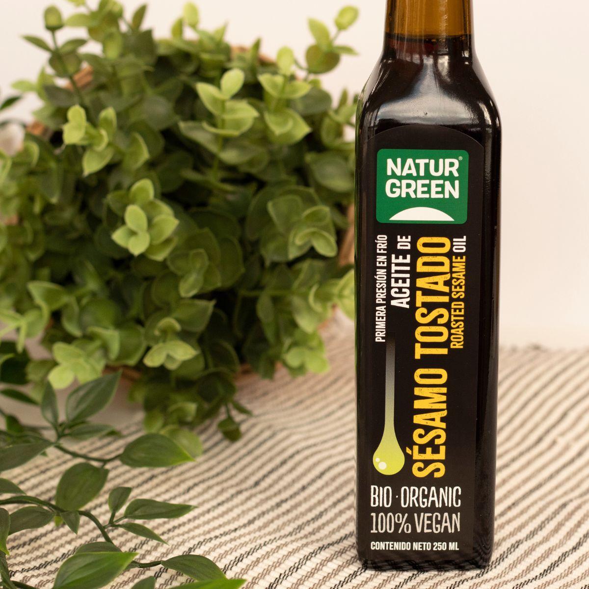 Huile de sésame grillé bio NaturGreen 250 ml