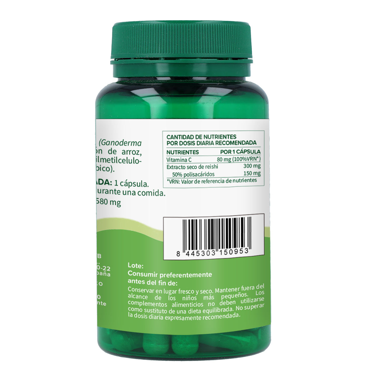 Reishi Planeta Huerto 30 Gemüsekapseln