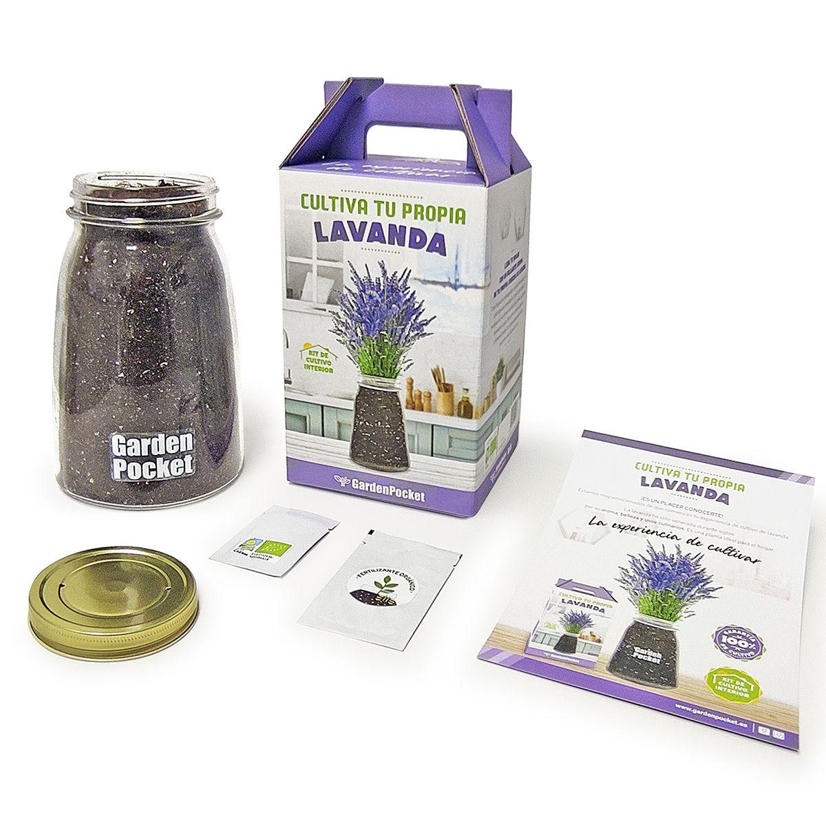 Set zum Anbau von eigenem Lavendel in Innenräumen, Garden Pocket