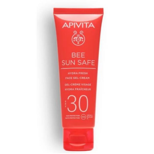 Gel crème solaire Hydra Fresh SPF30 Apivita 50 ml