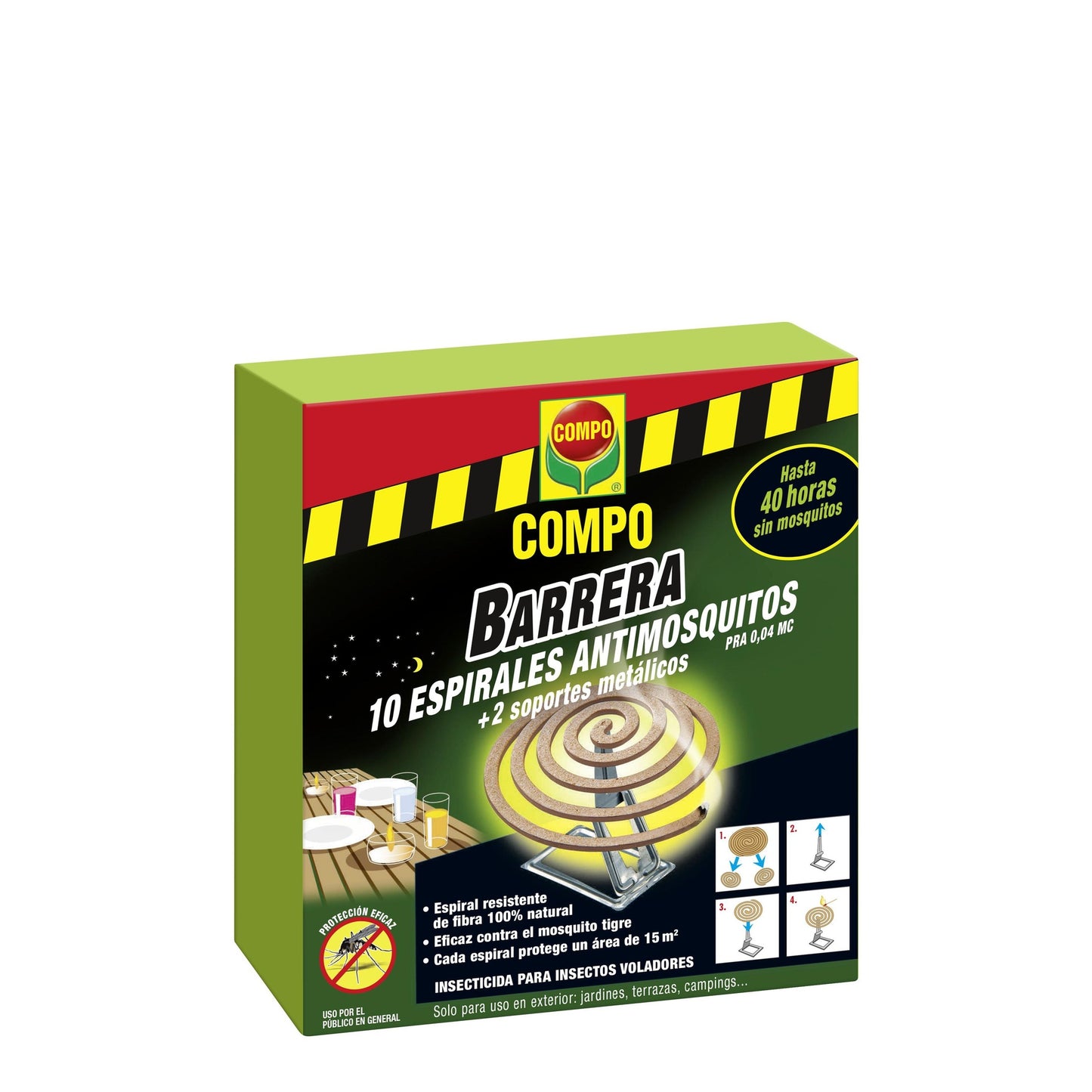 Compo Barrière spirale anti-moustiques 10 unités