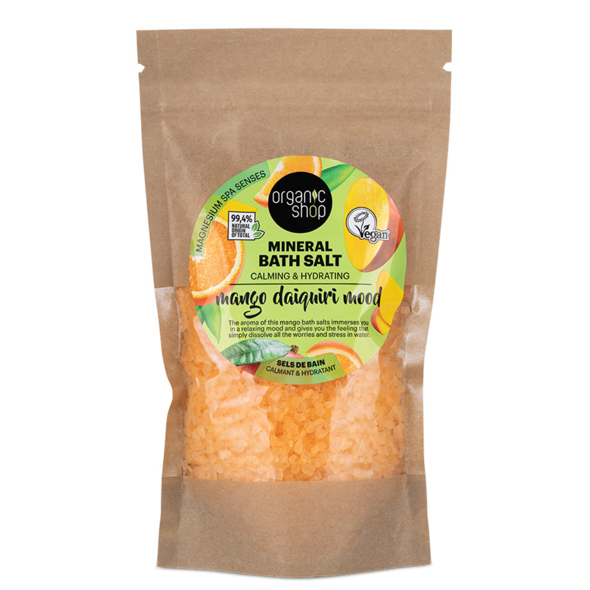 Organic Shop Mango Daiquiri Mood Mineral Bath Salts 500 g