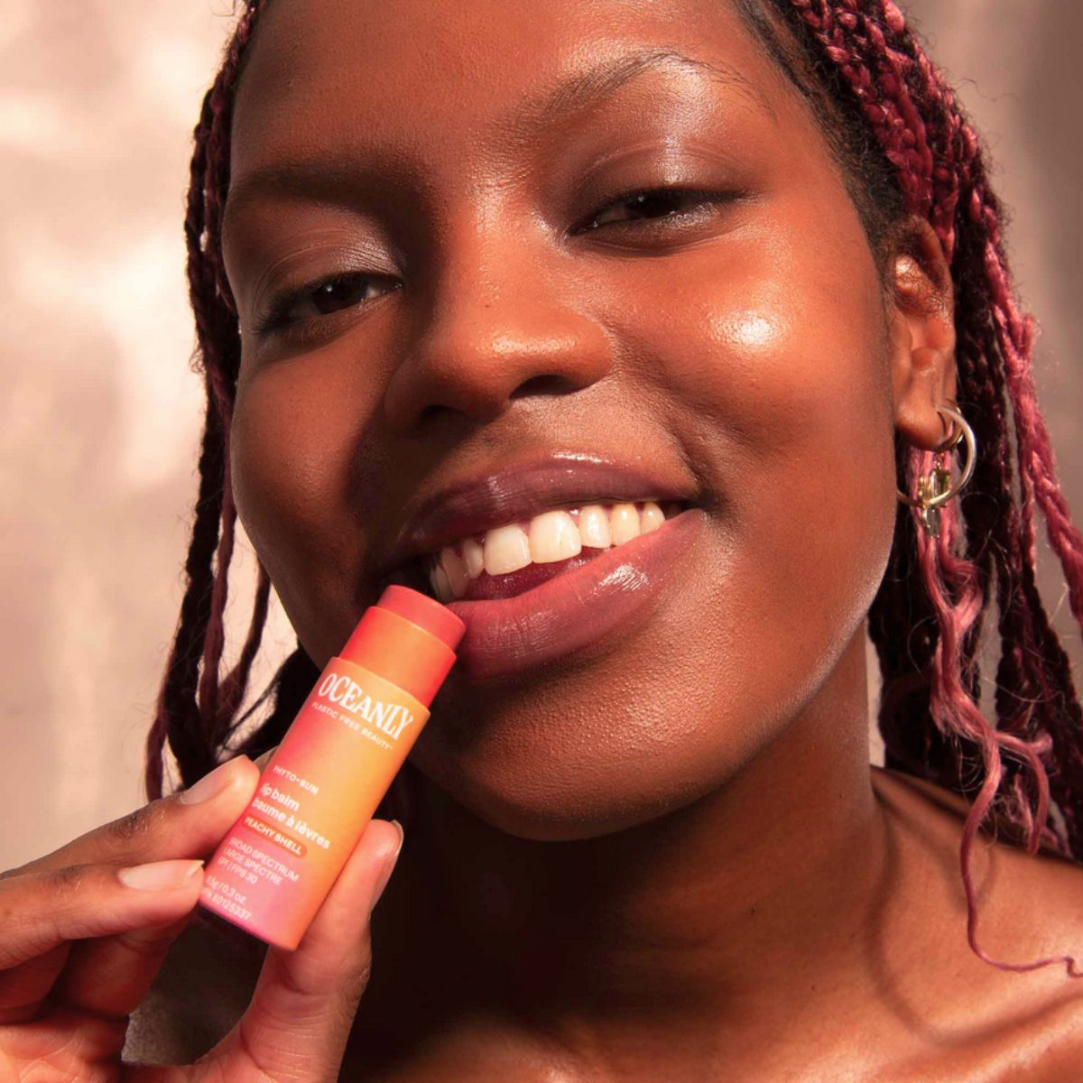 Oceanly - PHYTO-SUN Balsamo labbra colorato SPF 30 - Peachy shell, Attitude, 8,5 g
