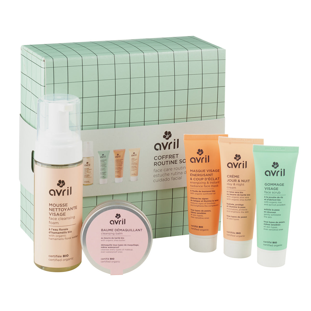 Julklappskista med ansiktsvårdsprodukter, Avril