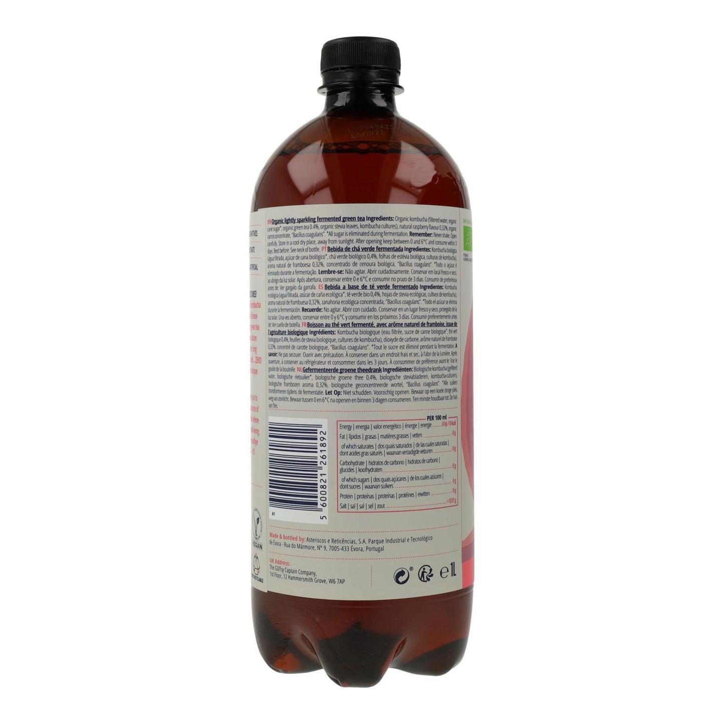 Zestaw 6x Kombucha Zero Malina Bio 1 l