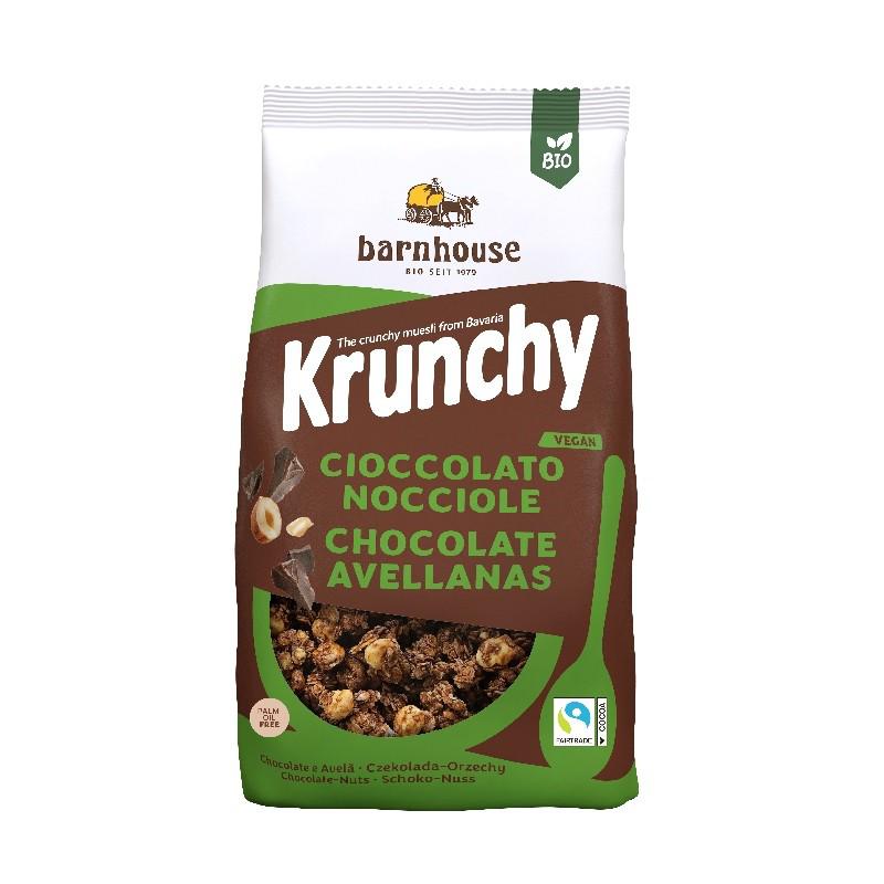 Müsli Krunchy Choklad och Hasselnöt BIO Barnhouse, 375 g