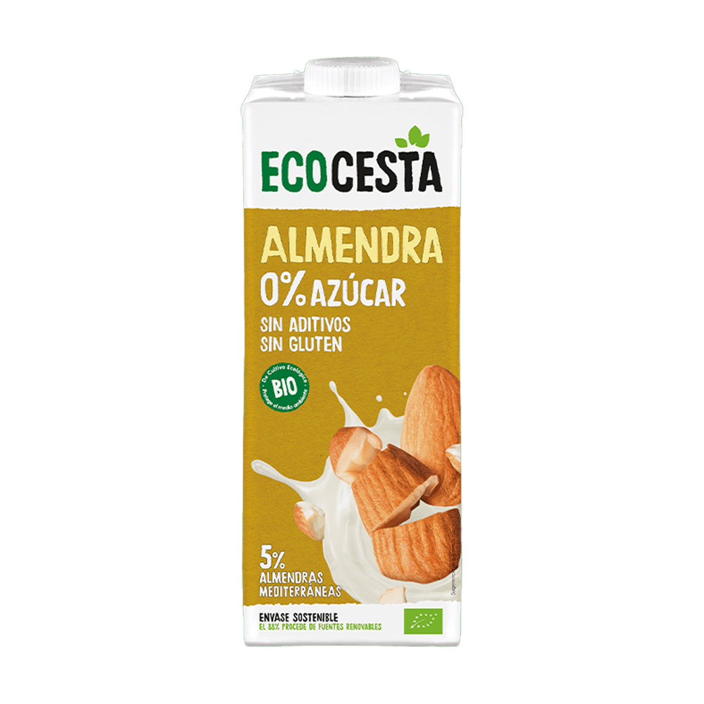 Boisson végétale aux amandes 0 % sucre bio, 1 L Ecocesta