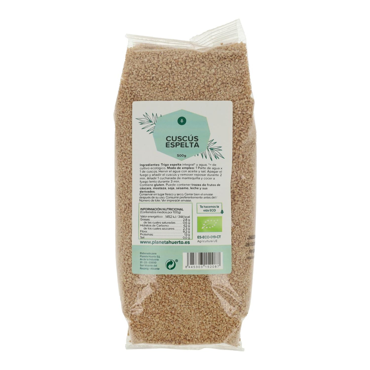Couscous di farro ECO Planeta Huerto 500 g