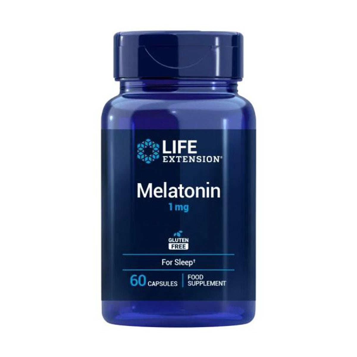 Melatonin 1 mg, Life Extension 60 kapslar
