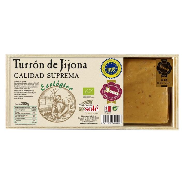 Turrón de Jijona Eco Solé 200 g