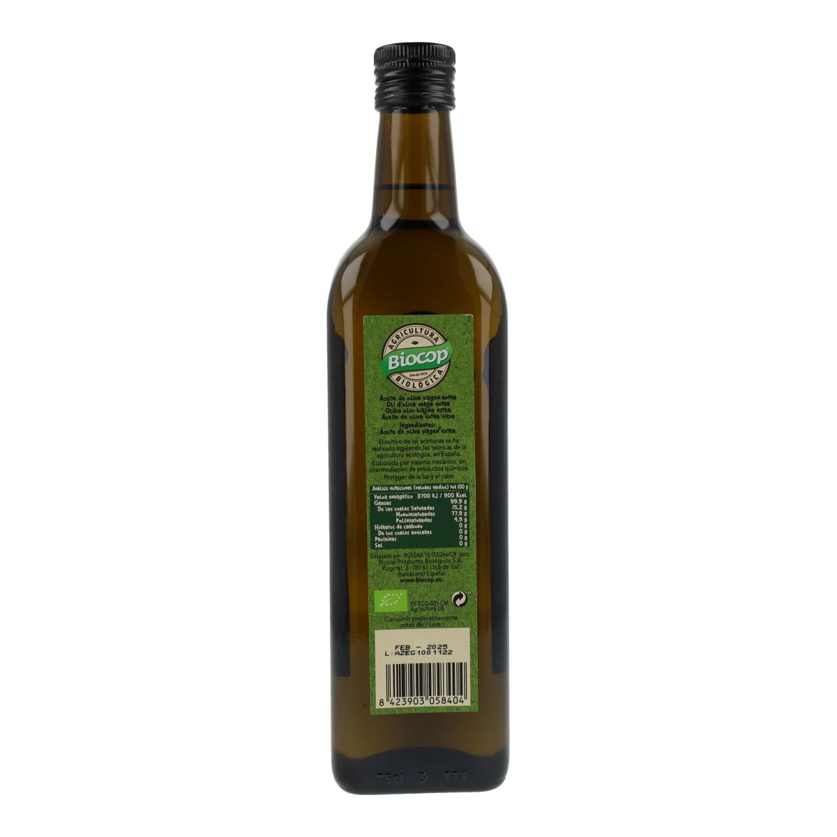 Olio extravergine di oliva Hojiblanca Biocop 75 cl