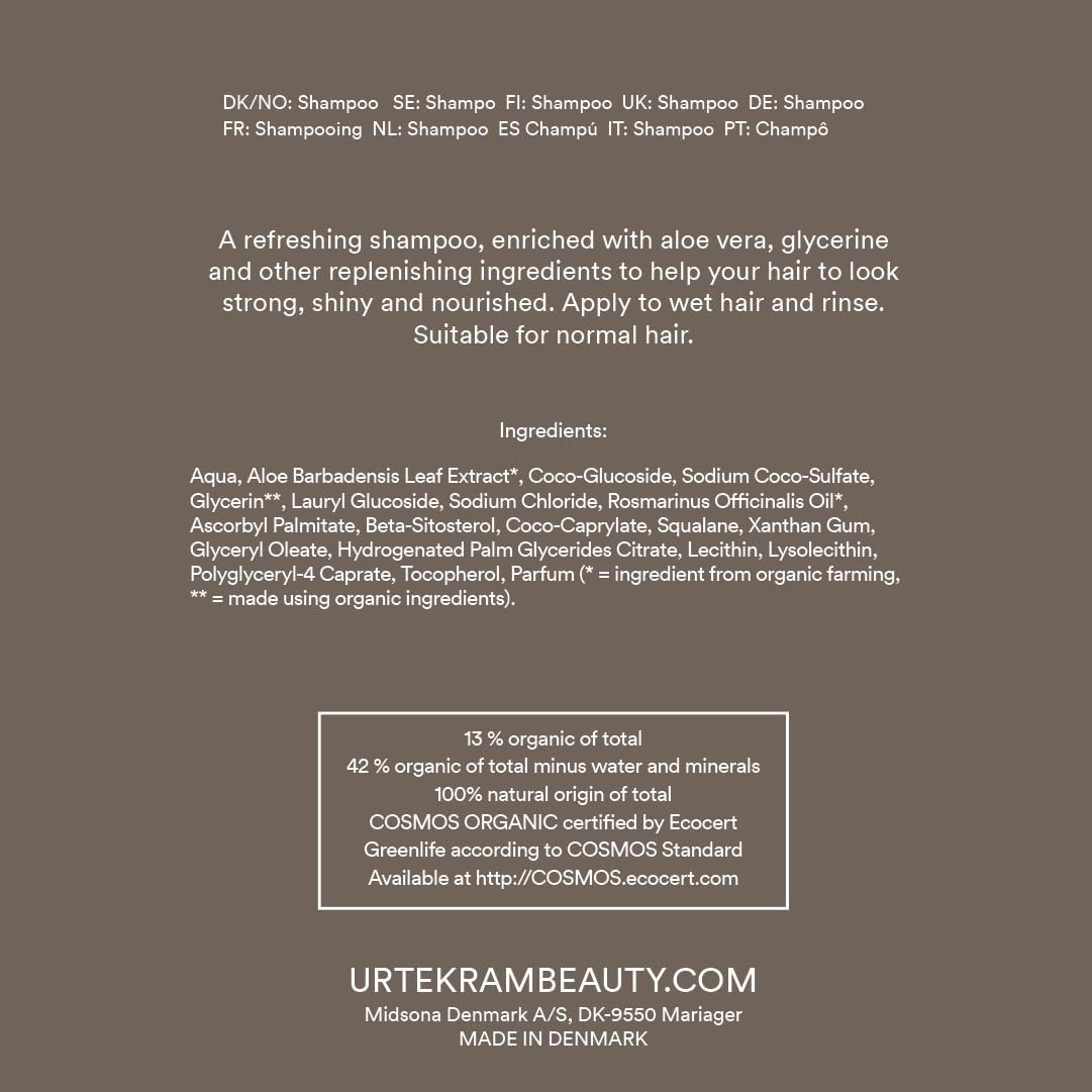 2-pack rosmarinschampo för fint hår Urtekram 500 ml