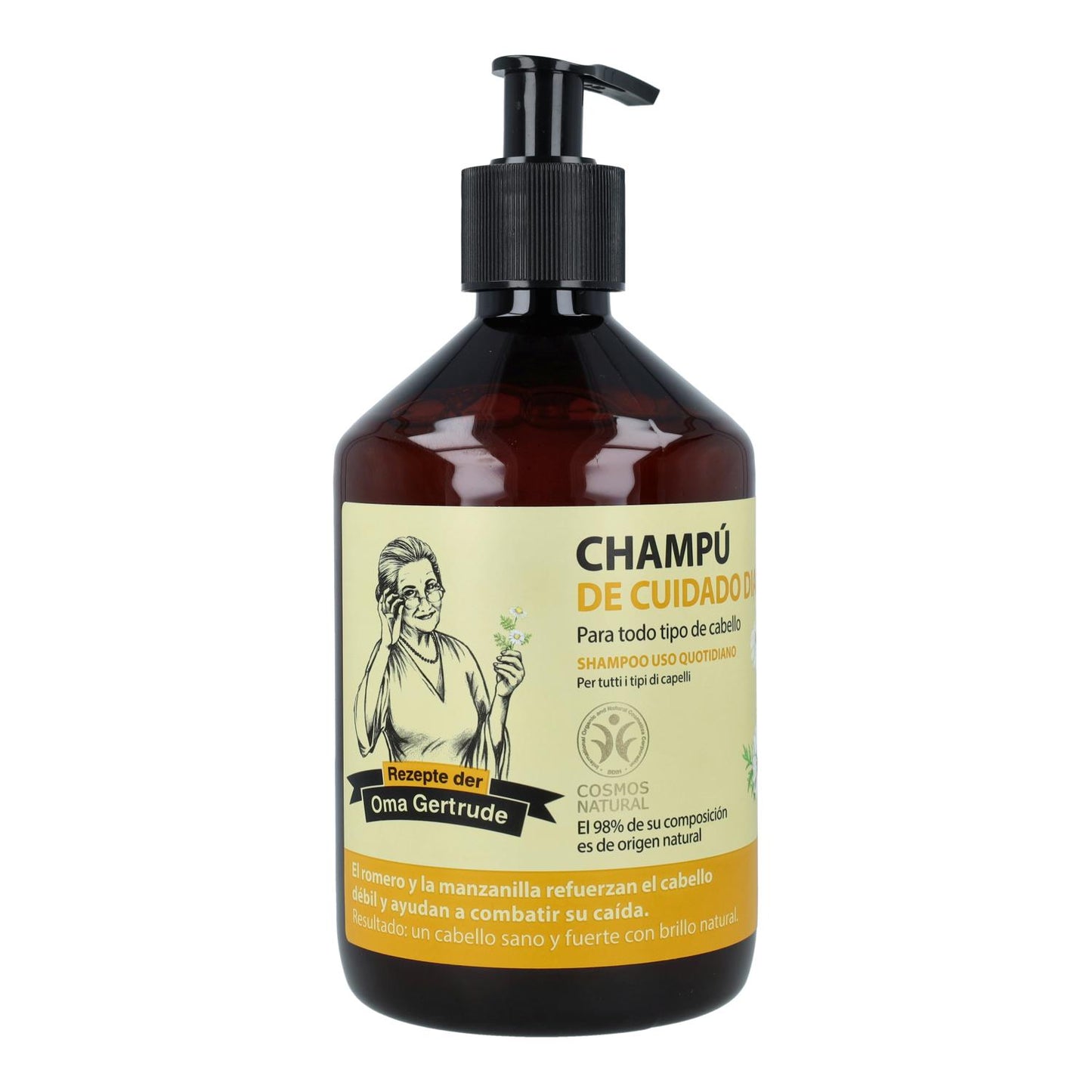Confezione da 2 shampoo per uso quotidiano Oma Gertrude 500 ml