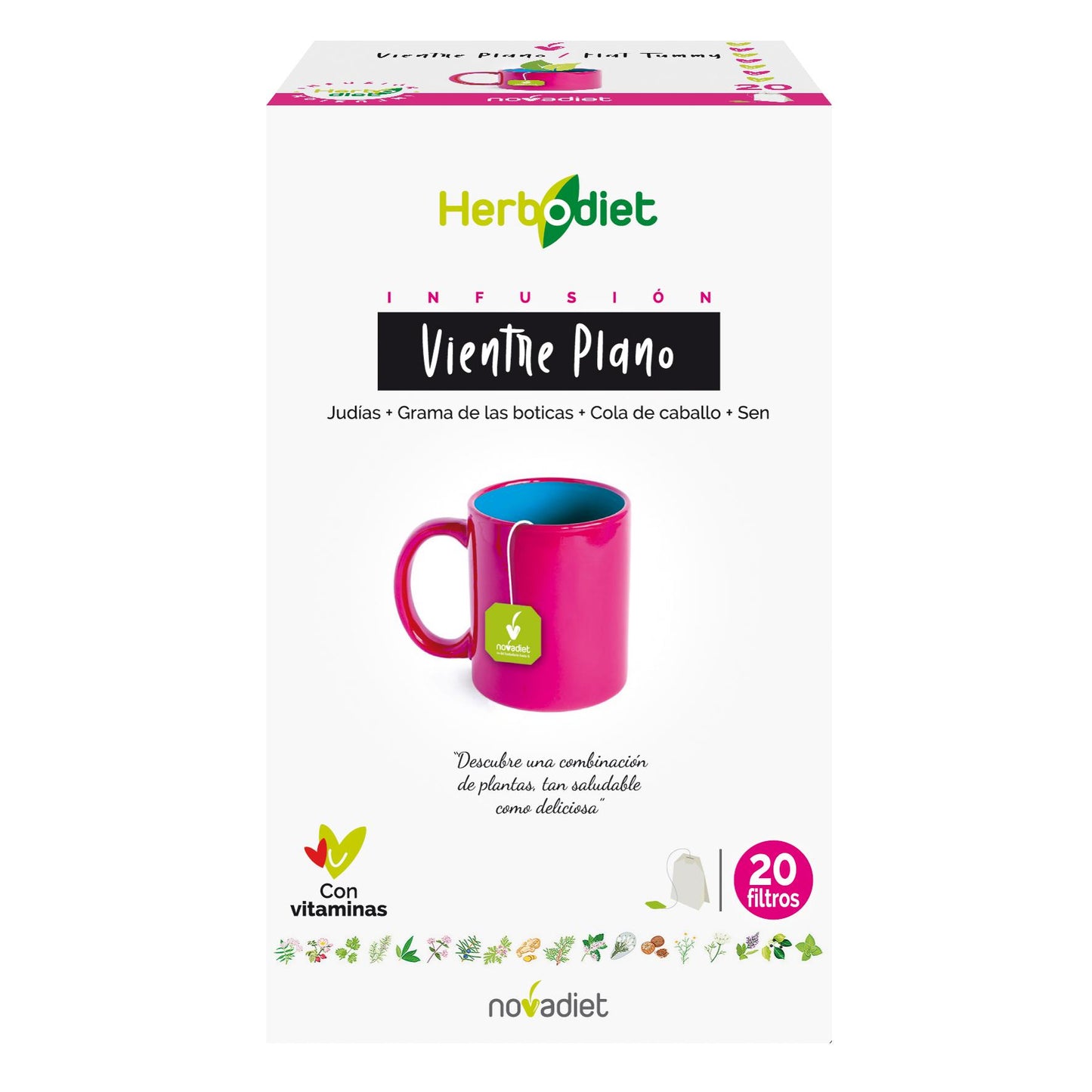 Herbodiet Vientre Plano Novadiet, 20 sachets