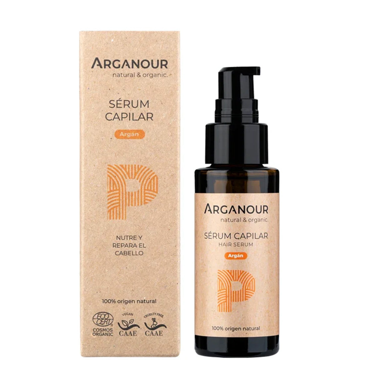 Sérum capillaire à l'huile d'argan Arganour 50 ml