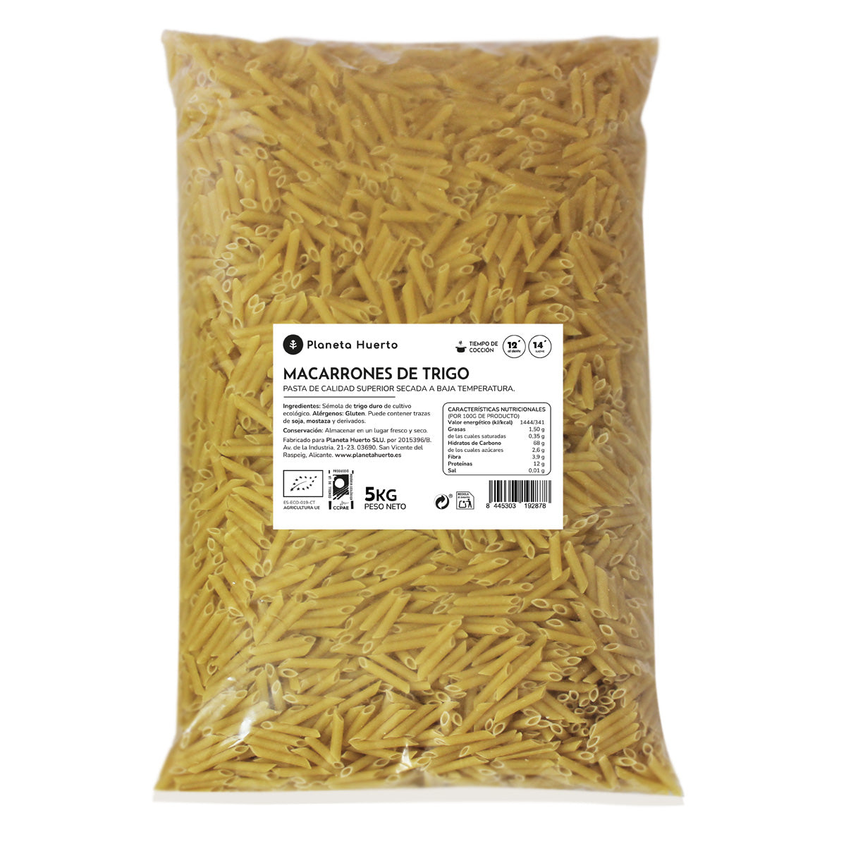 Makaron pszenny ECO Planeta Huerto 5 kg