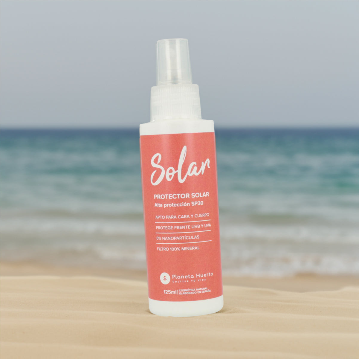 Protezione solare 100% minerale SPF 30 Planeta Huerto 125 ml