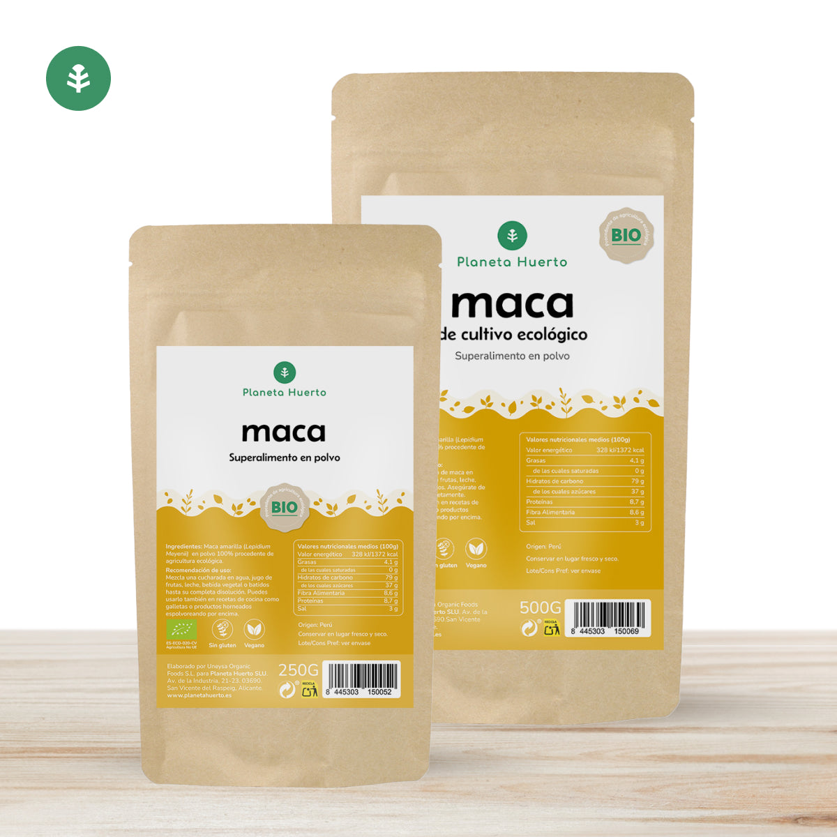 Maca powder ECO Planeta Huerto