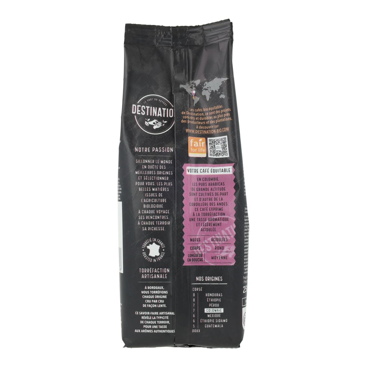 Café moulu Colombie Kachalus BIO Destination 250 g