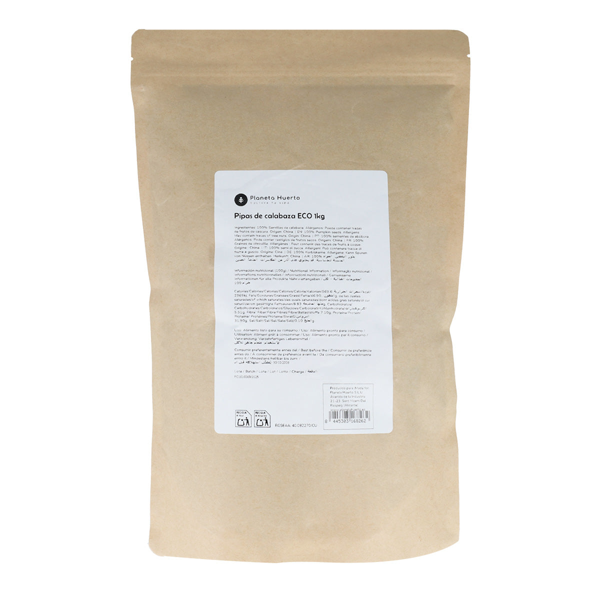 Pumpafrön ECO Planeta Huerto 1 kg