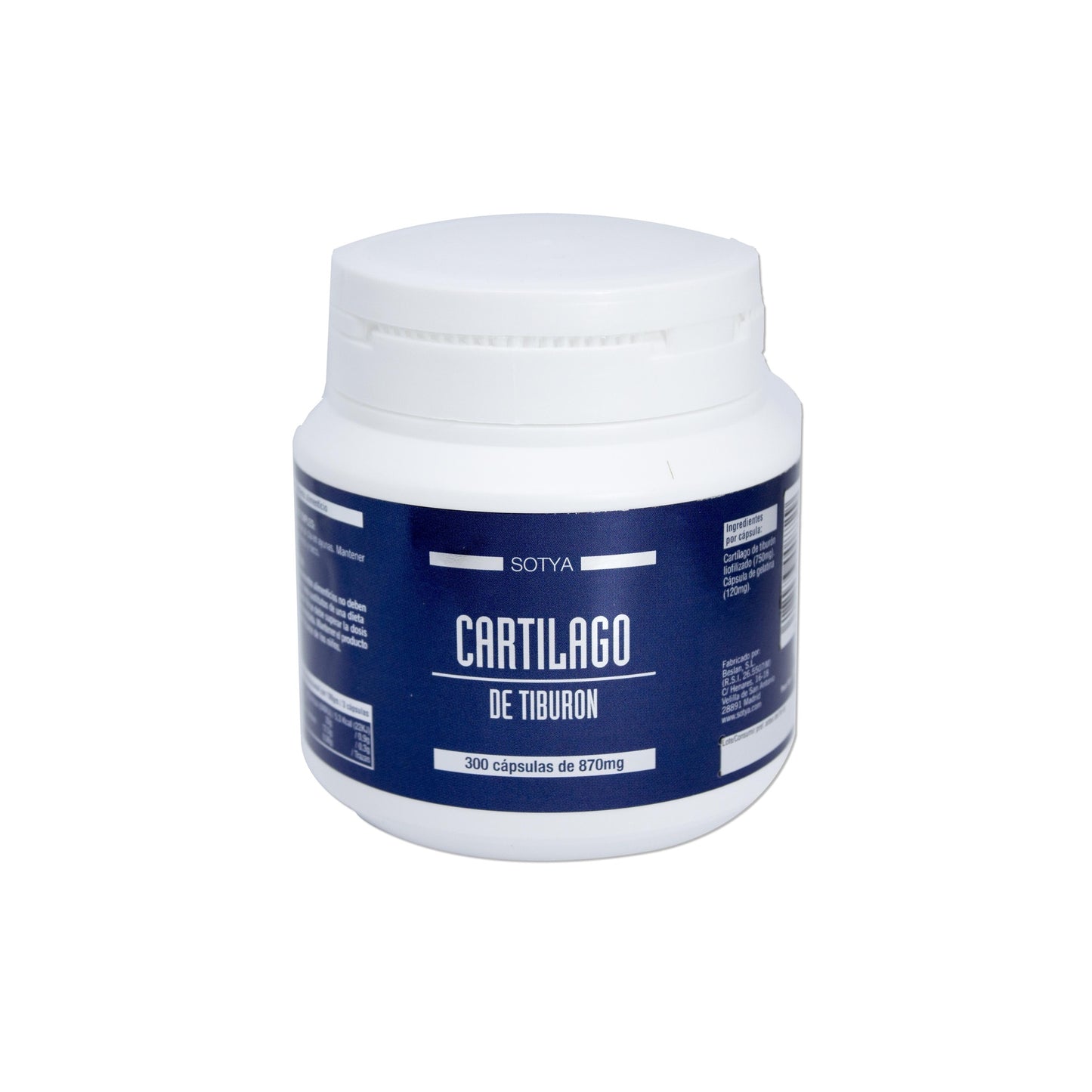 Cartilage de requin Sotya 870 mg 300 gélules