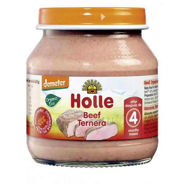 ECO-Glas mit Rindfleisch +4 M, Holle 125 g