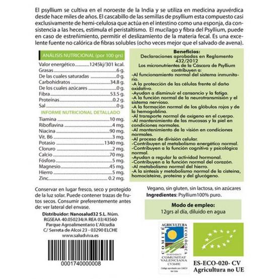 Łuska psyllium 200 g, Salud Viva