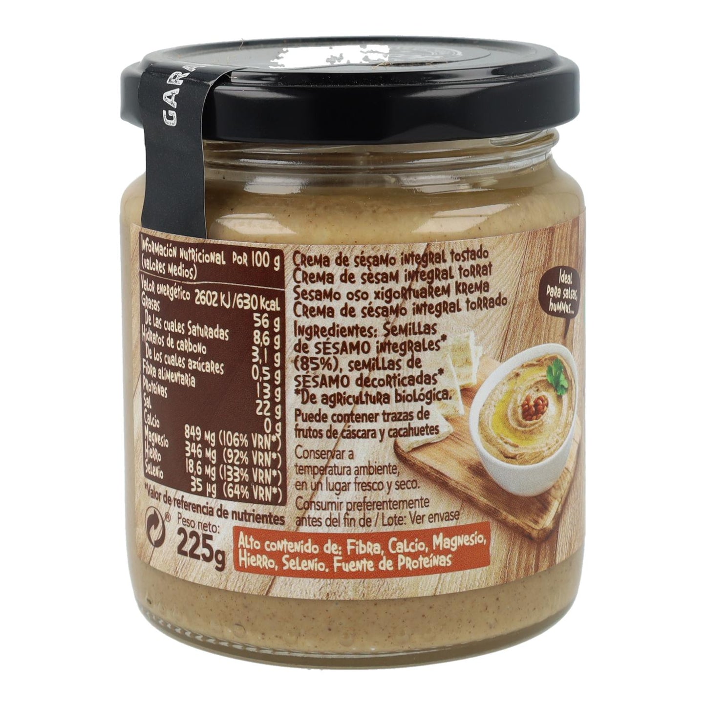Biocop Unsalted Toasted Wholemeal Tahini 225 g