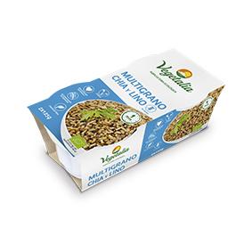 Vegetalia Organic Rice, Chia and Flax Ready-to-Eat Cup 2x125g