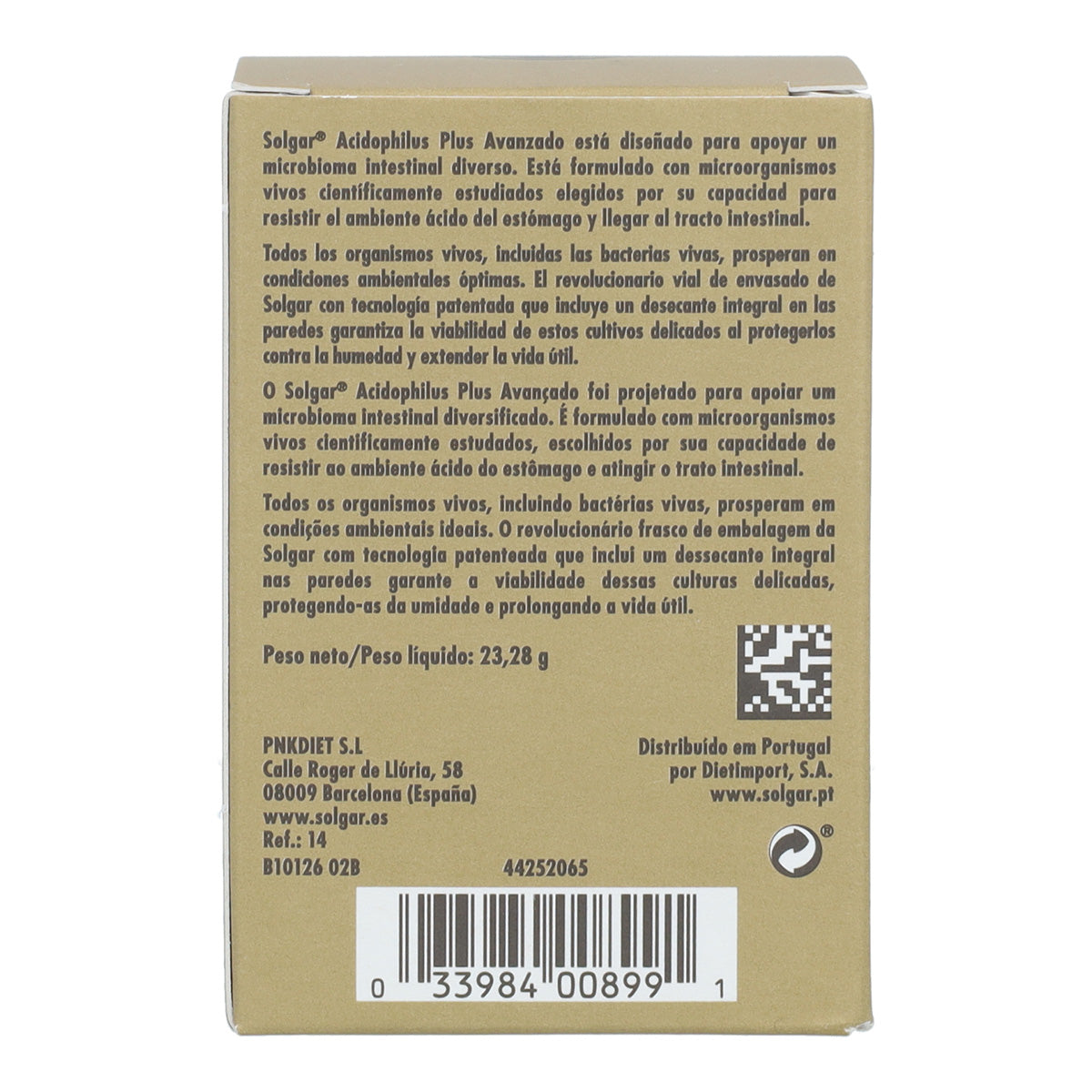 Pack 2x Acidophilus plus advanced Solgar 60 plantaardige capsules