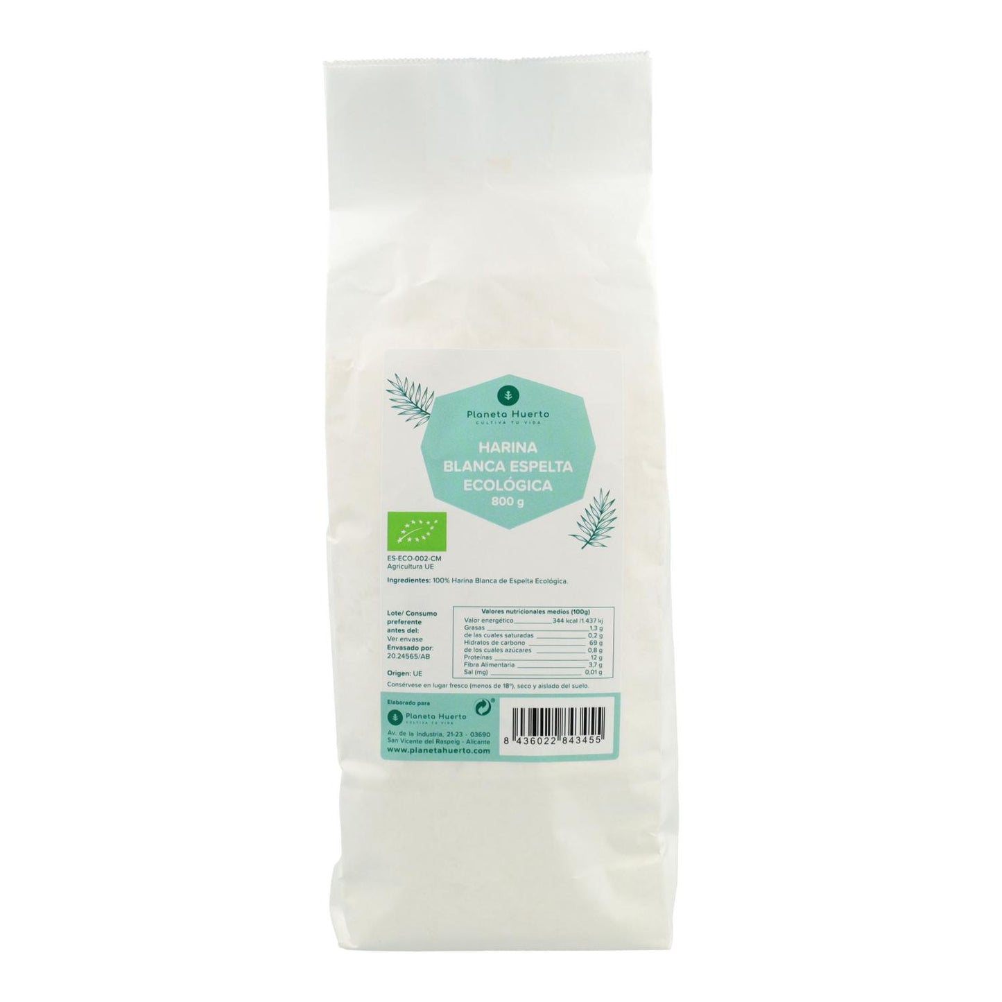 Farina di farro bianco Eco Planeta Huerto 800 g
